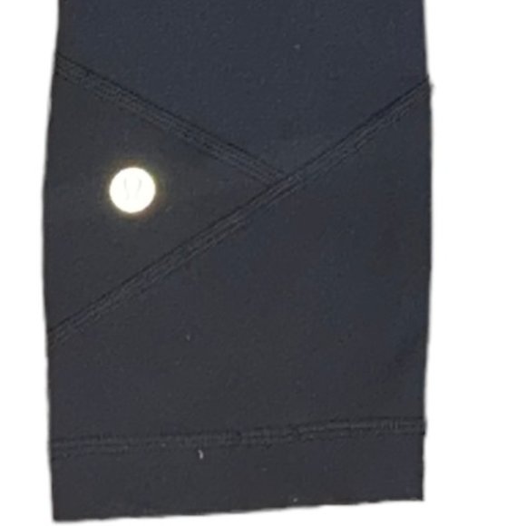 Women's Lululemon Pace Rival Crop Full On Luxtreme 22 Inch W6AVOS Black Size 4 - Picture 4 of 5